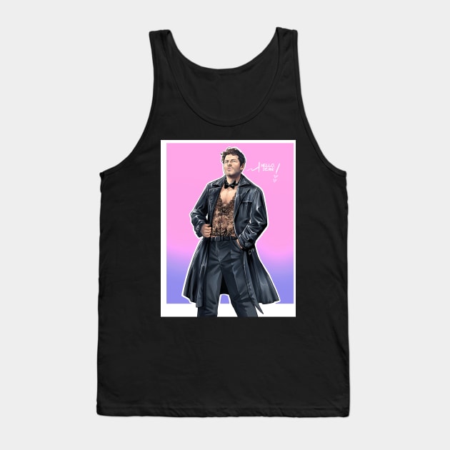 Castiel in Leather Tank Top by GioGui